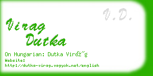 virag dutka business card